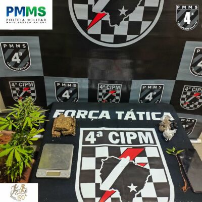 Imagem da notícia Homem é preso por tráfico de drogas e cultivo de maconha em Chapadão do Sul