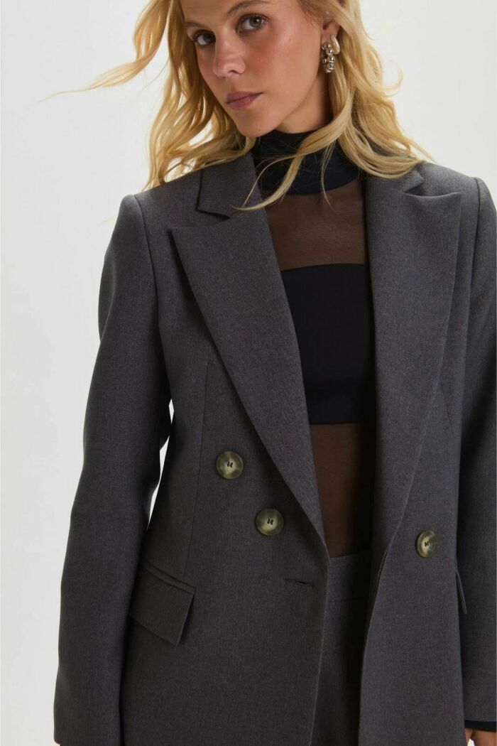 Imagem de Blazer Úrsula Cinza Rock Le Blog