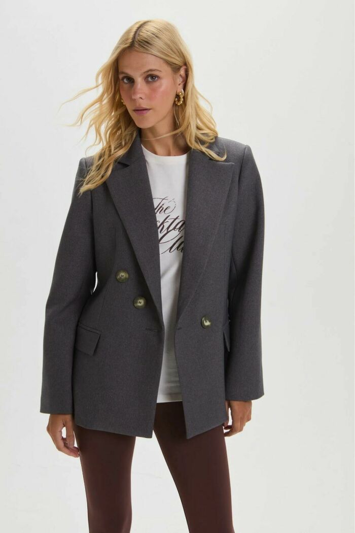 Imagem de Blazer Úrsula Cinza Rock Le Blog