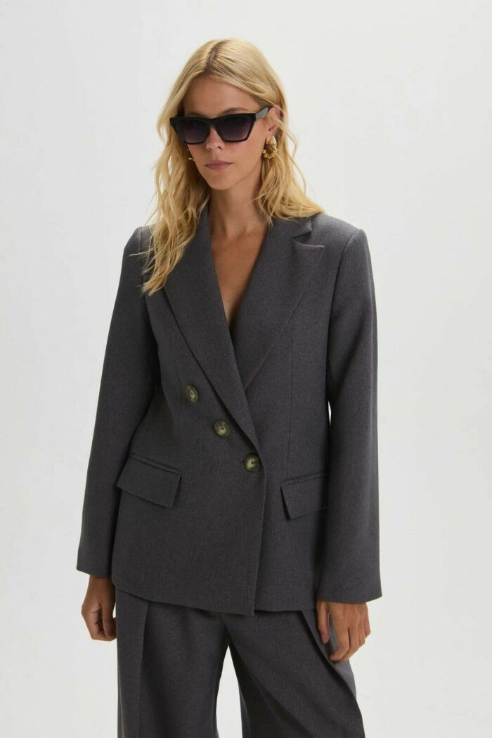 Imagem de Blazer Úrsula Cinza Rock Le Blog