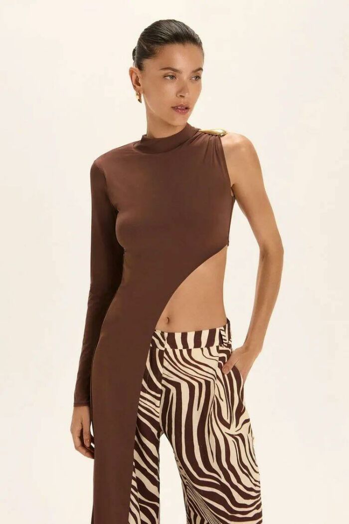 Imagem de Blusa Anny Marrom Coffee Le Blog