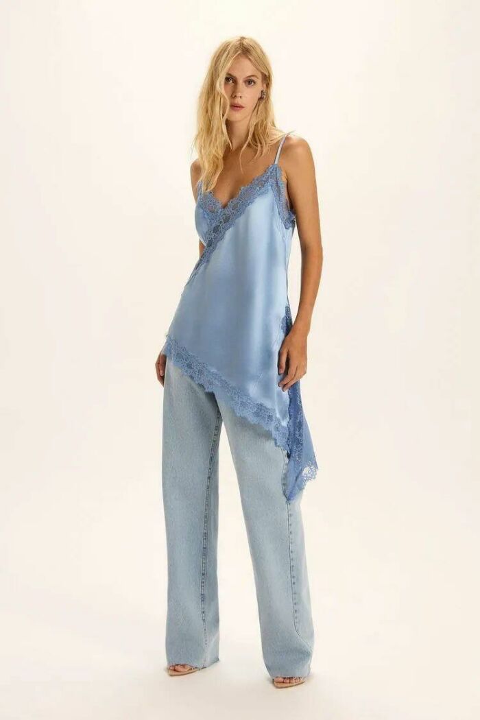 Imagem de Blusa Giulia Azul Cotton Le Blog