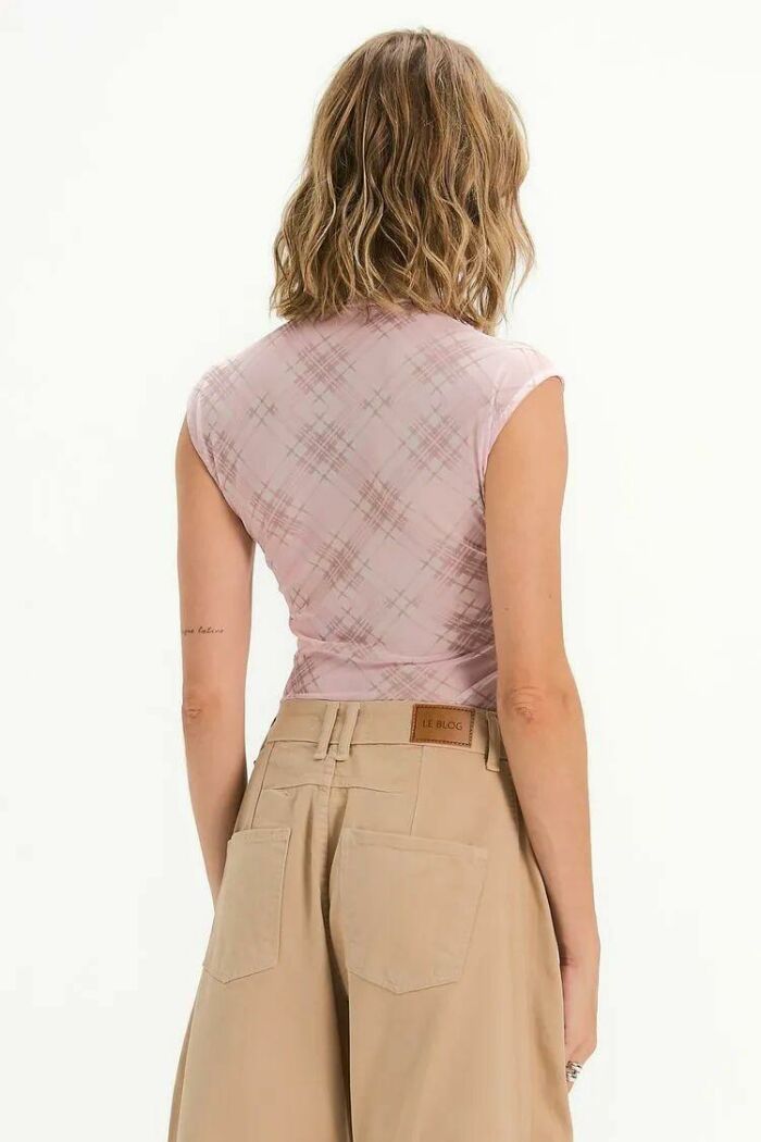 Imagem de Blusa Irina Xadrez Paris Le Blog