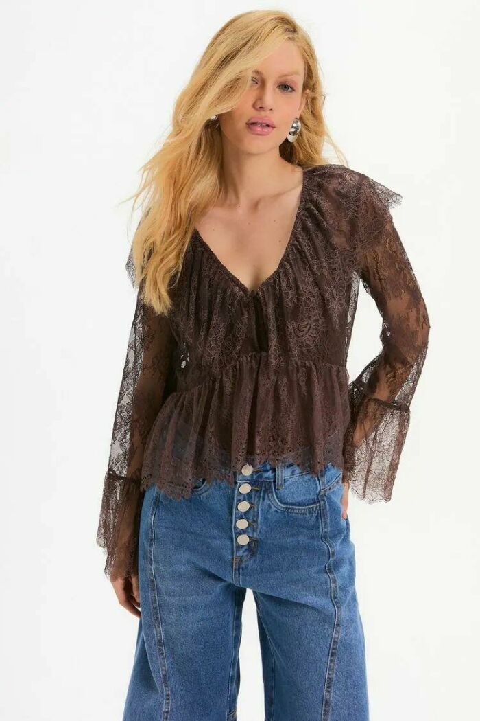 Imagem de Blusa Julie Marrom Pareô Le Blog