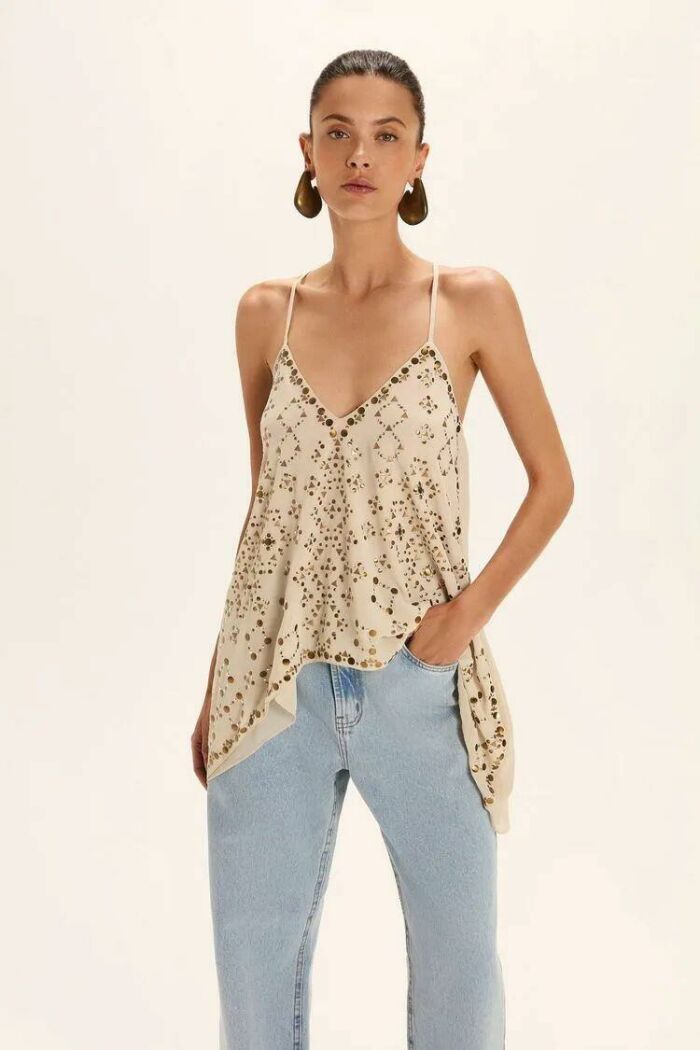 Imagem de Blusa Lilian Champagne Le Blog