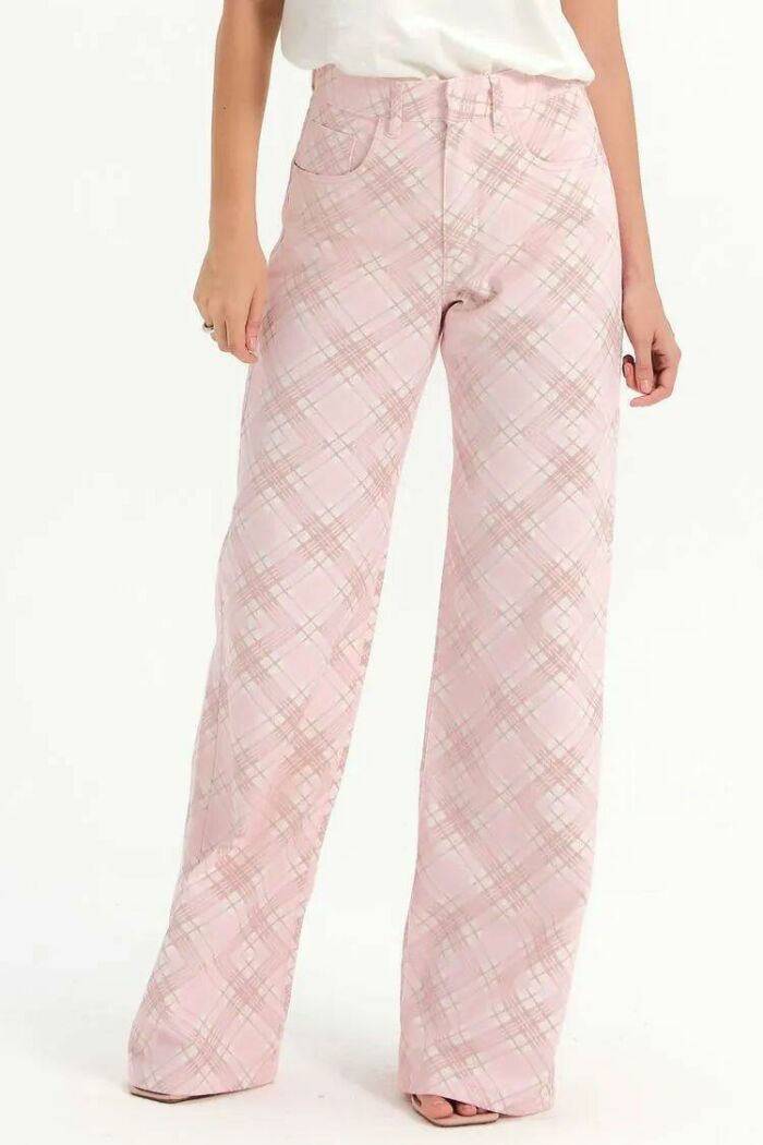 Imagem de Calça Irina Xadrez Paris Le Blog
