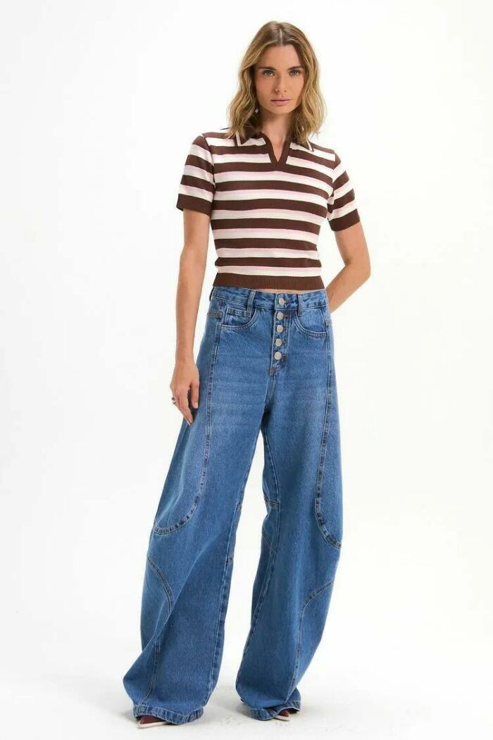 Imagem de Calça Zoe Jeans Escuro Le Blog