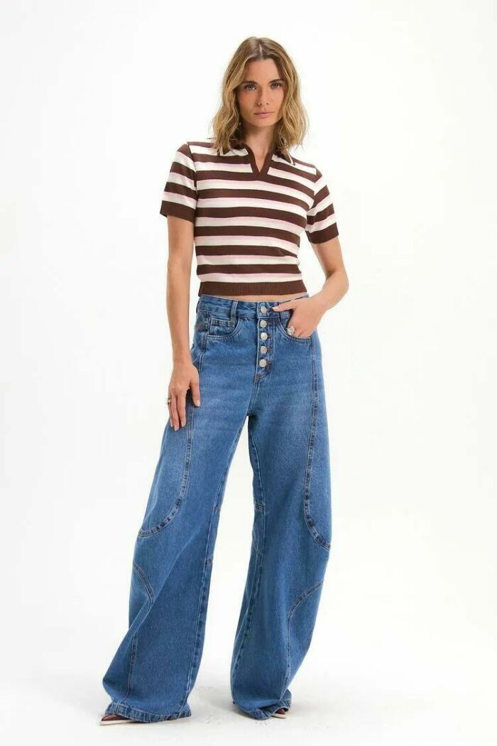 Imagem de Calça Zoe Jeans Escuro Le Blog