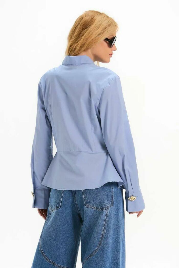 Imagem de Camisa Ana Azul Ciel Le Blog