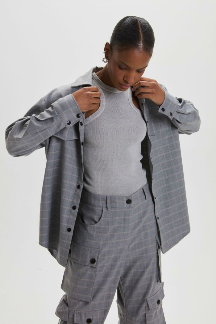 Imagem de Camisa Sophie Light Gray Le Blog