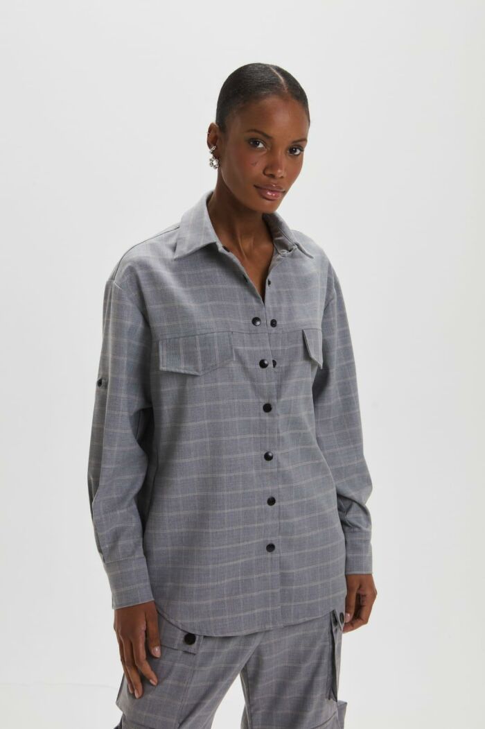 Imagem de Camisa Sophie Light Gray Le Blog