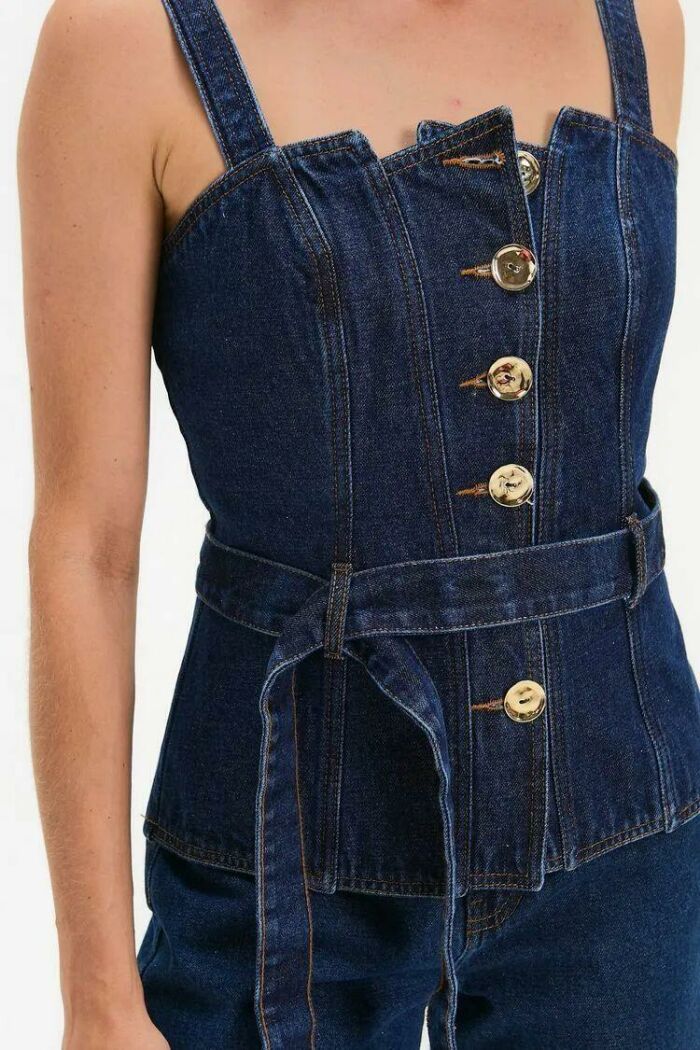 Imagem de Colete Sofia Jeans Le Blog