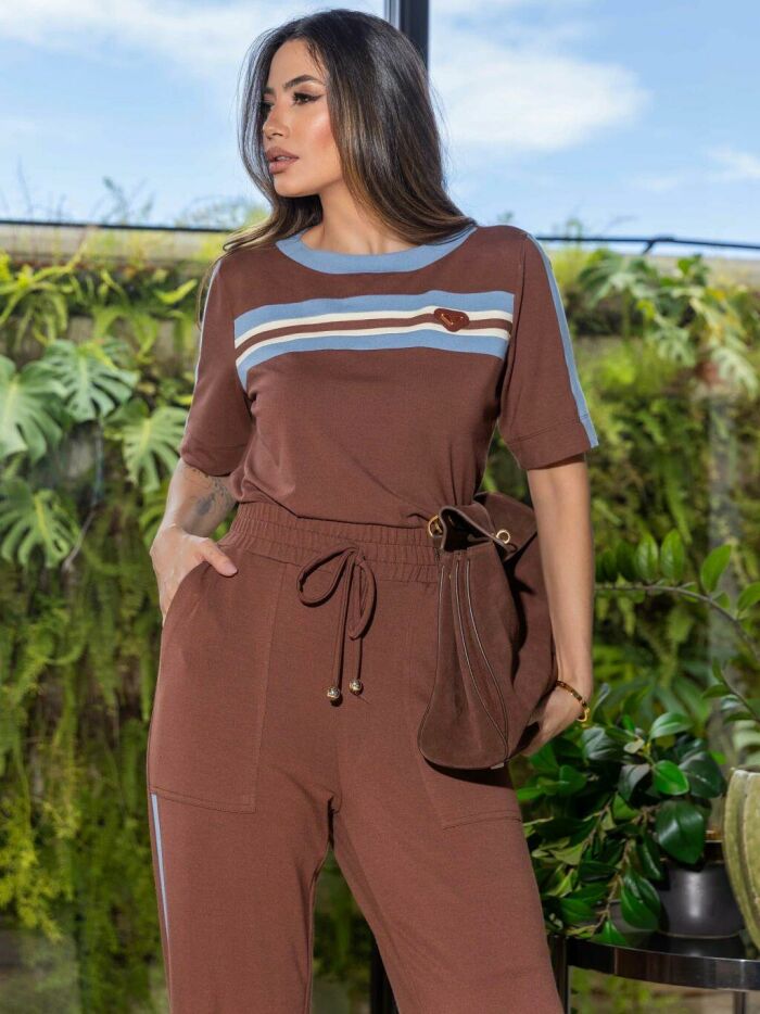 Imagem de Conjunto Moletinho Bicolor Luzia Fazzolli