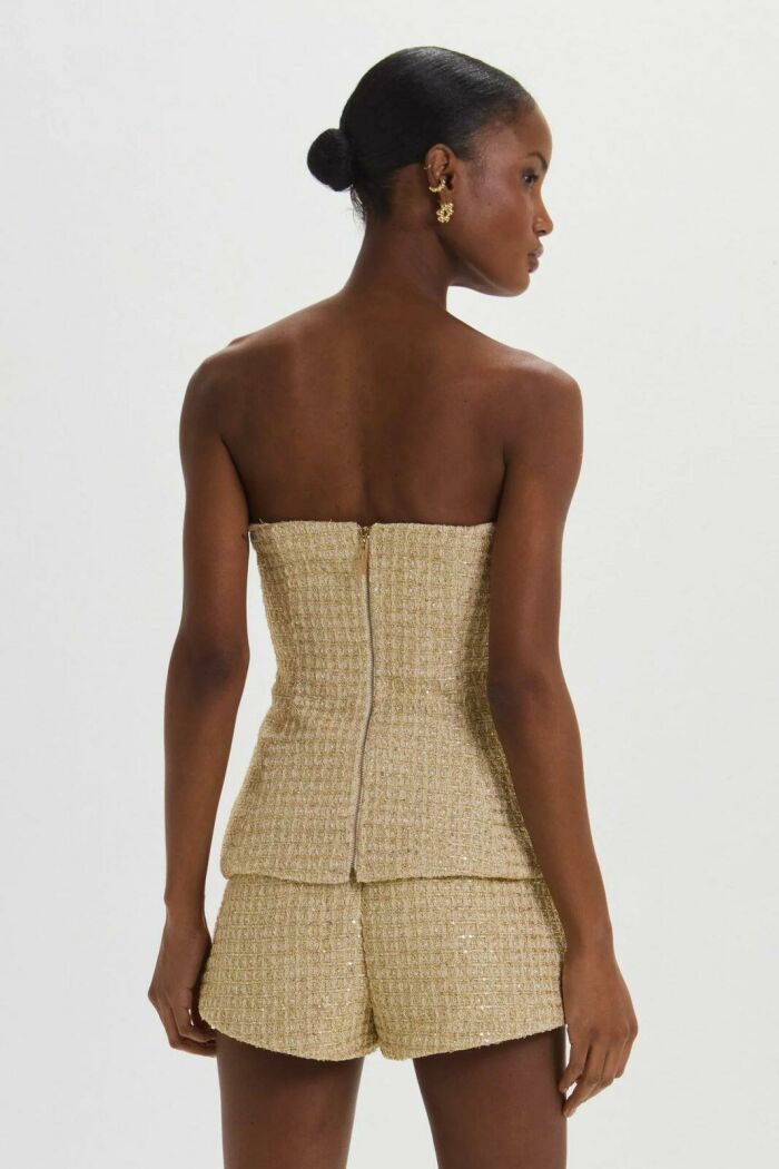 Imagem de Corselet Polly Gold Tweed Le Blog