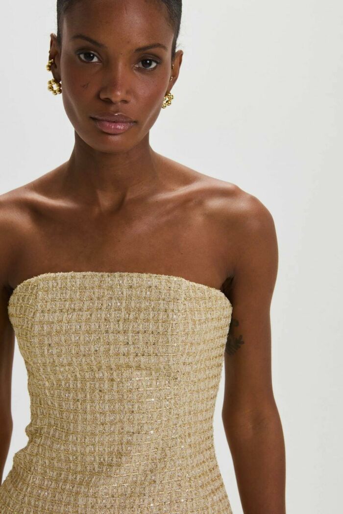 Imagem de Corselet Polly Gold Tweed Le Blog