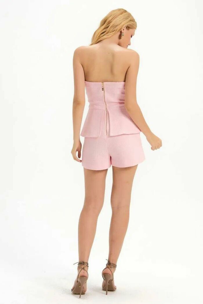 Imagem de Macaquinho Lolita Marshmallow Pink Le Blog