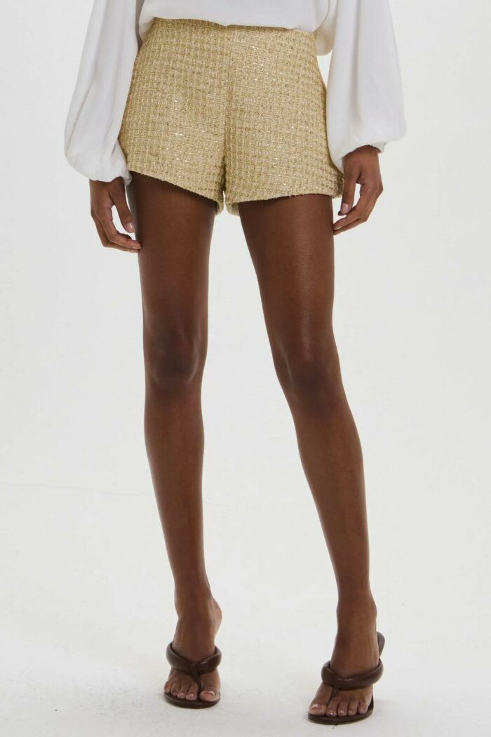 Imagem de Shorts Polly Golden Tweed Le Blog