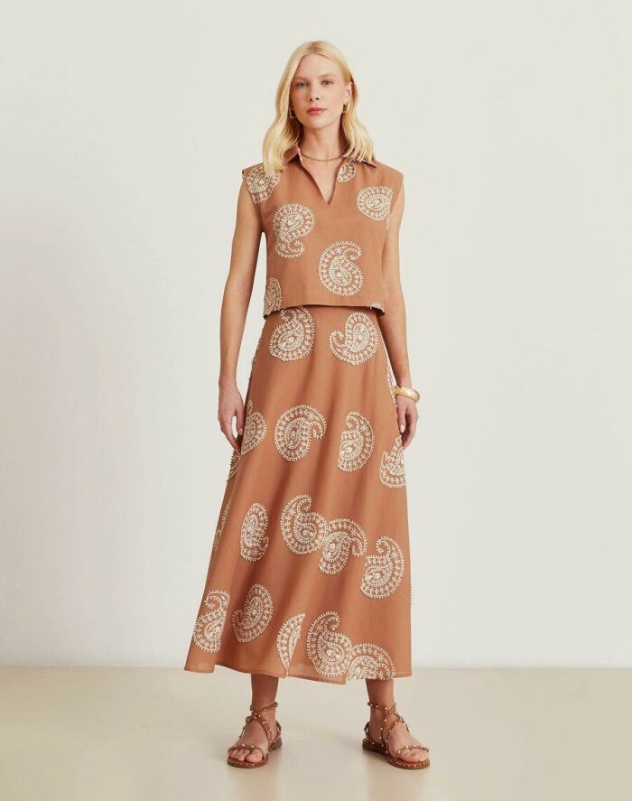 Imagem de Top Camiily Marrom Amissima