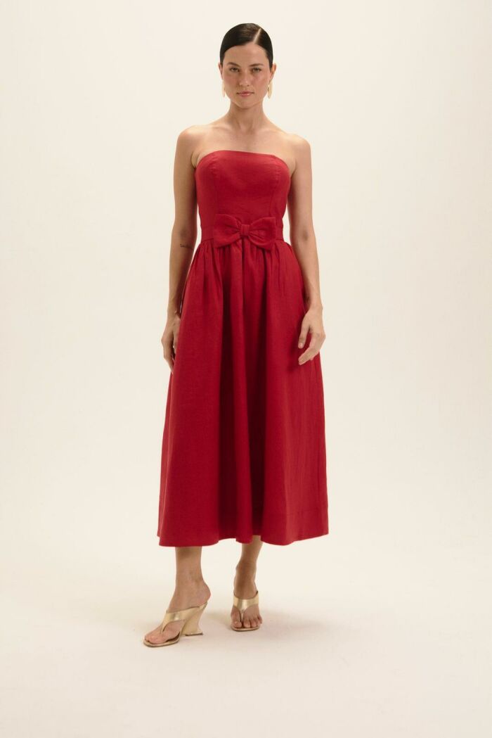 Imagem de Vestido Aurora Vermelho Bolero Le Blog