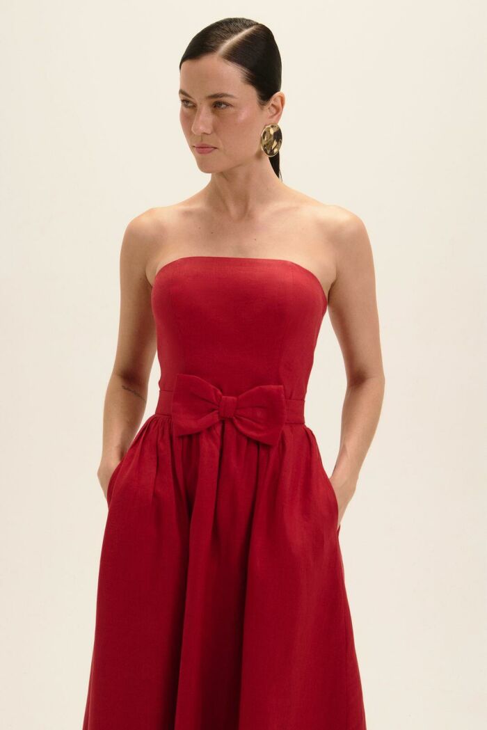 Imagem de Vestido Aurora Vermelho Bolero Le Blog