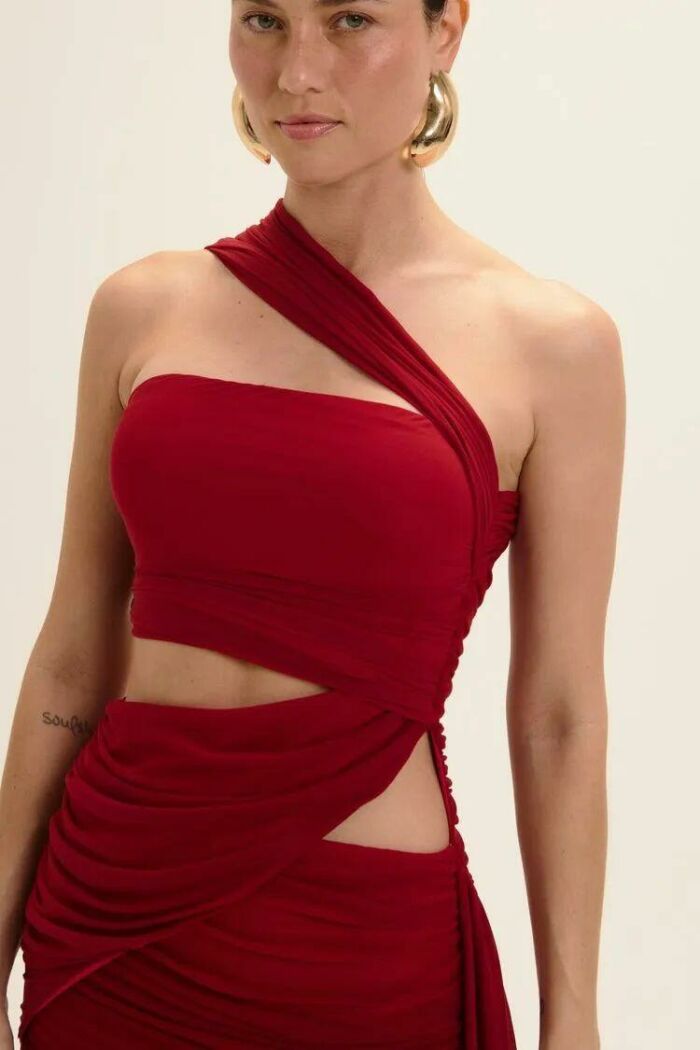 Imagem de Vestido Curto Rebeca Vermelho Bolero