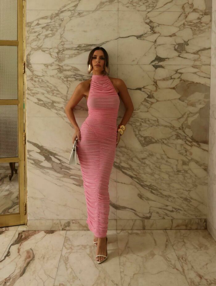 Imagem de Vestido Leda Rosa Claro Cloude