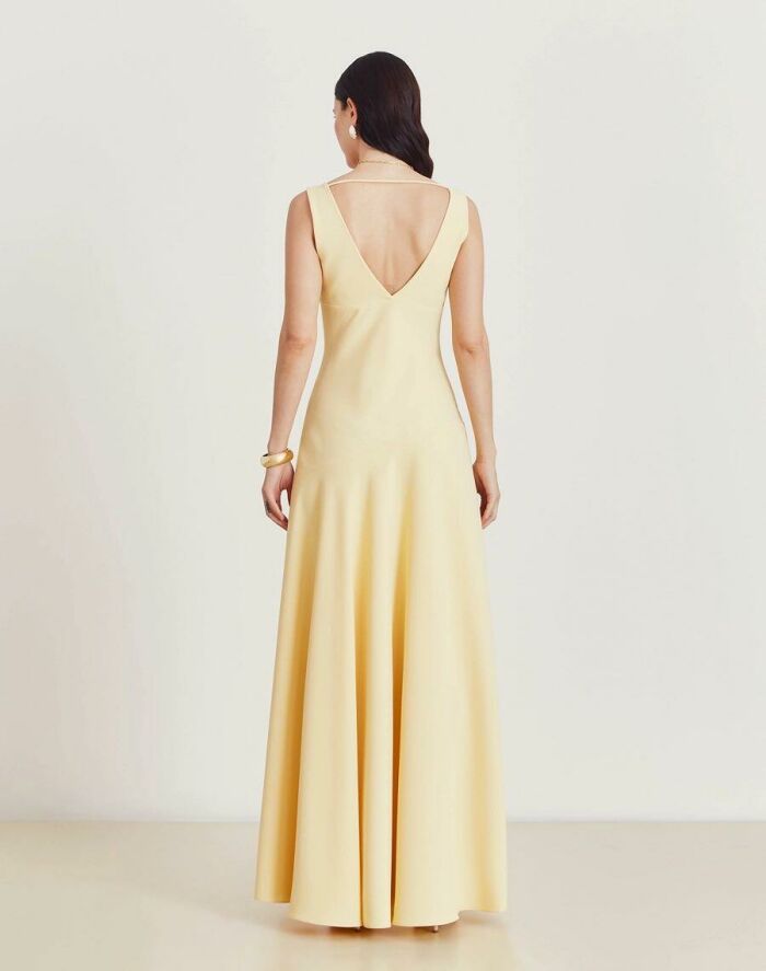 Imagem de Vestido Longo Amy Amarelo Amissima