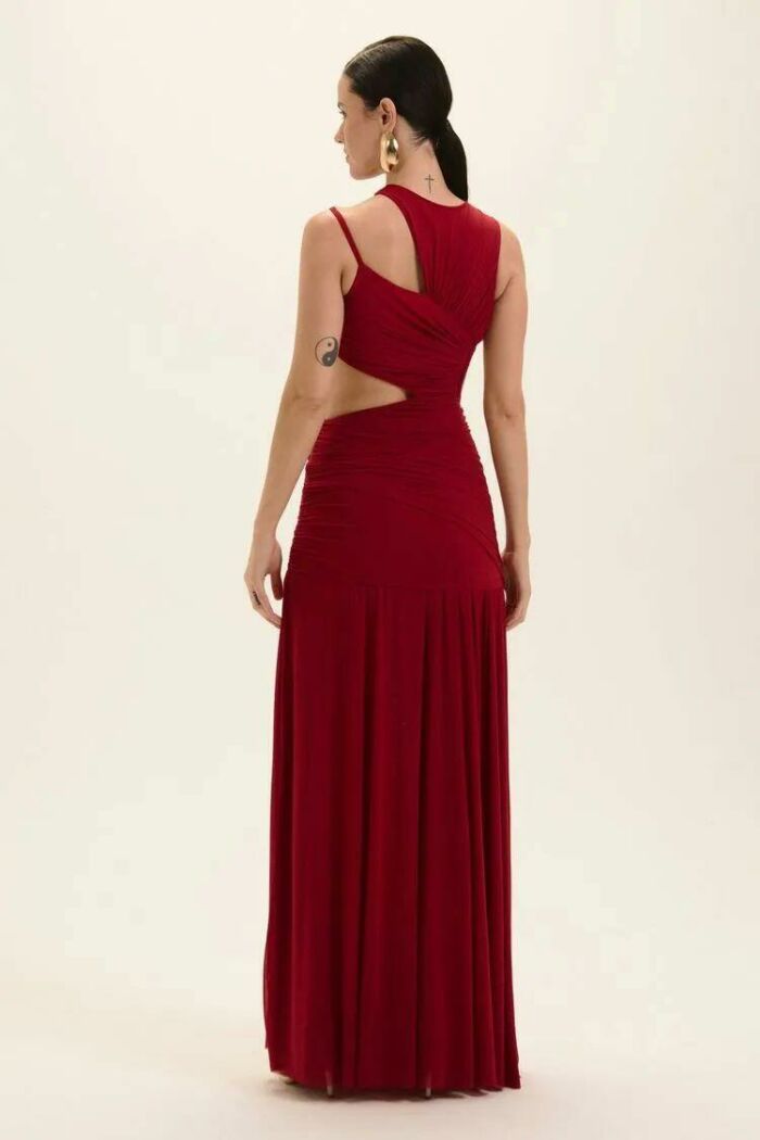 Imagem de Vestido Longo Rebeca Vermelho Bolero Le Blog