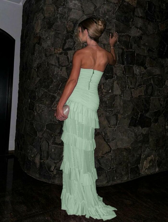 Imagem de Vestido Luane Verde Claro Cloude