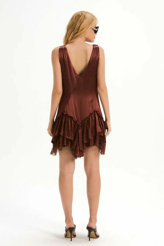 Imagem de Vestido Maju Marrom Pareô Le Blog