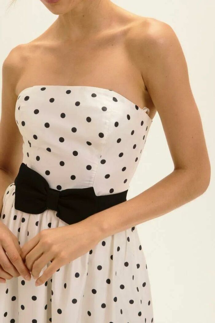 Imagem de Vestido Mídi Maísa Polka Dots Off White Le Blog