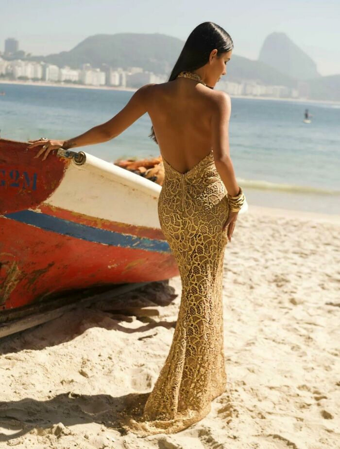 Imagem de Vestido Valentina Dourado Cloude