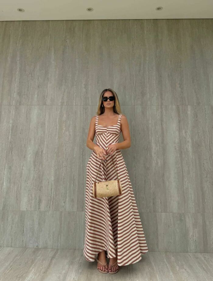 Imagem de Vestido Valesca Listrado Cloude