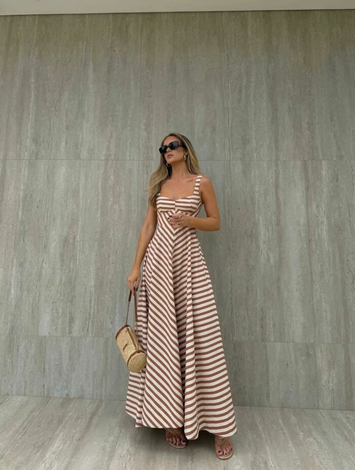 Imagem de Vestido Valesca Listrado Cloude