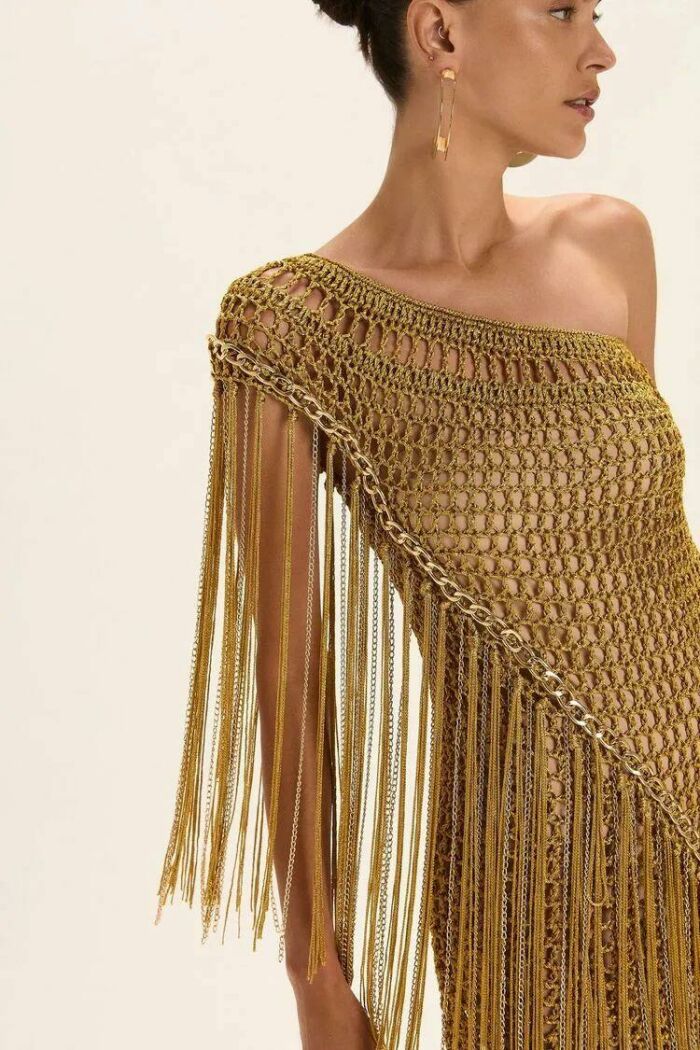 Imagem de Vestido Vitória Dourado Le Blog