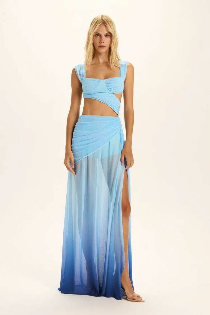 Imagem de Vestido Yara Degradê Blue Le Blog