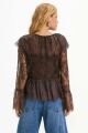 Imagem adicional 1 do item Blusa Julie Marrom Pareô Le Blog
