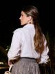 Imagem adicional 2 do item Camisa Tricoline Detalhe Ombro Branca Luzia Fazzzolli