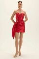 Imagem adicional 2 do item Vestido Curto Cíntia Vermelho Bolero Le Blog