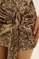 Imagem adicional 1 do item Vestido Curto Tamie Dourado Le Blog
