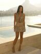 Imagem adicional 2 do item Vestido Fabiola Nude com Dourado Cloude