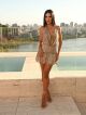 Imagem adicional 0 do item Vestido Fabiola Nude com Dourado Cloude