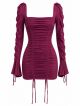 Imagem adicional 6 do item Vestido Martina Vinho Cloude