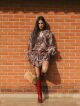 Imagem adicional 5 do item Vestido Mirela Estampado Cloude