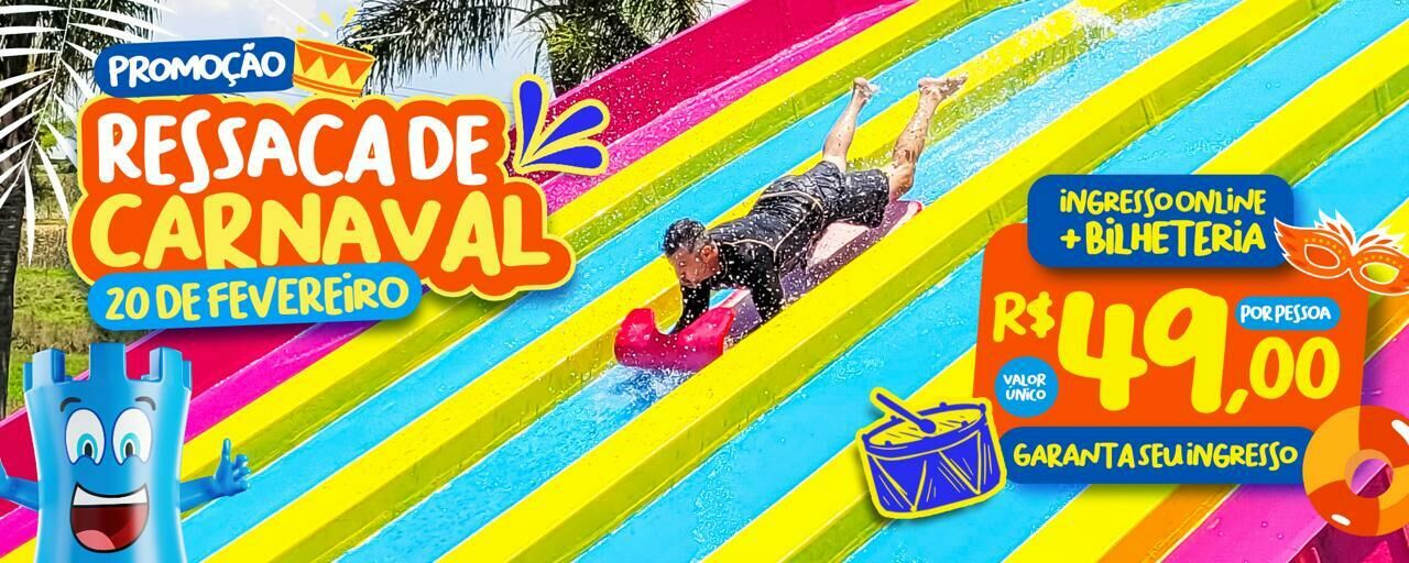 Banner feriado em Castelo Park Aquático
