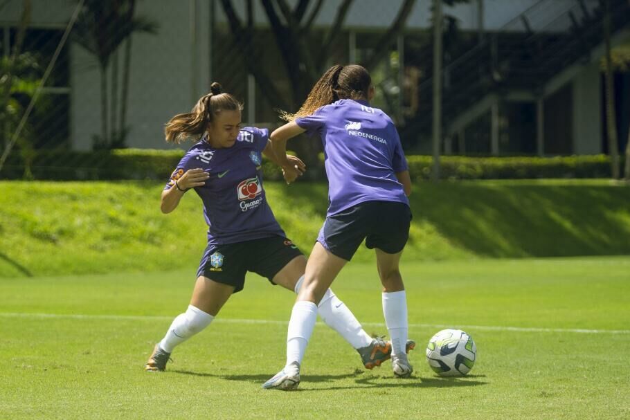 Imagem de compartilhamento para o artigo Seleção Feminina Sub-17 do Brasil enfrenta nesta segunda-feira o México em último amistoso na Costa Rica da MS Todo dia