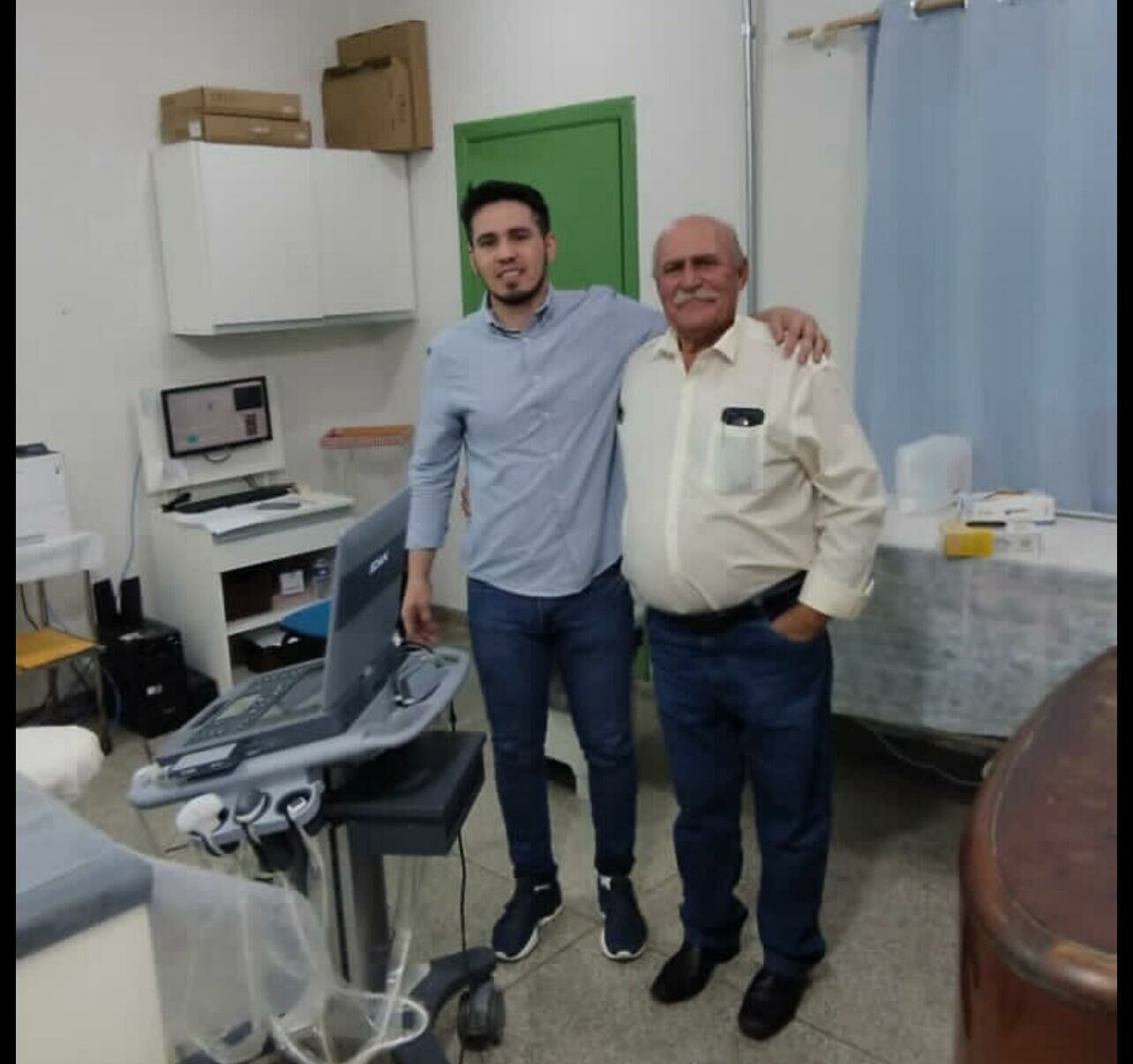 Imagem de compartilhamento para o artigo Juvenal Consolaro visita hospital municipal e agradece atendimentos de ultrassom realizados em Figueirão da MS Todo dia