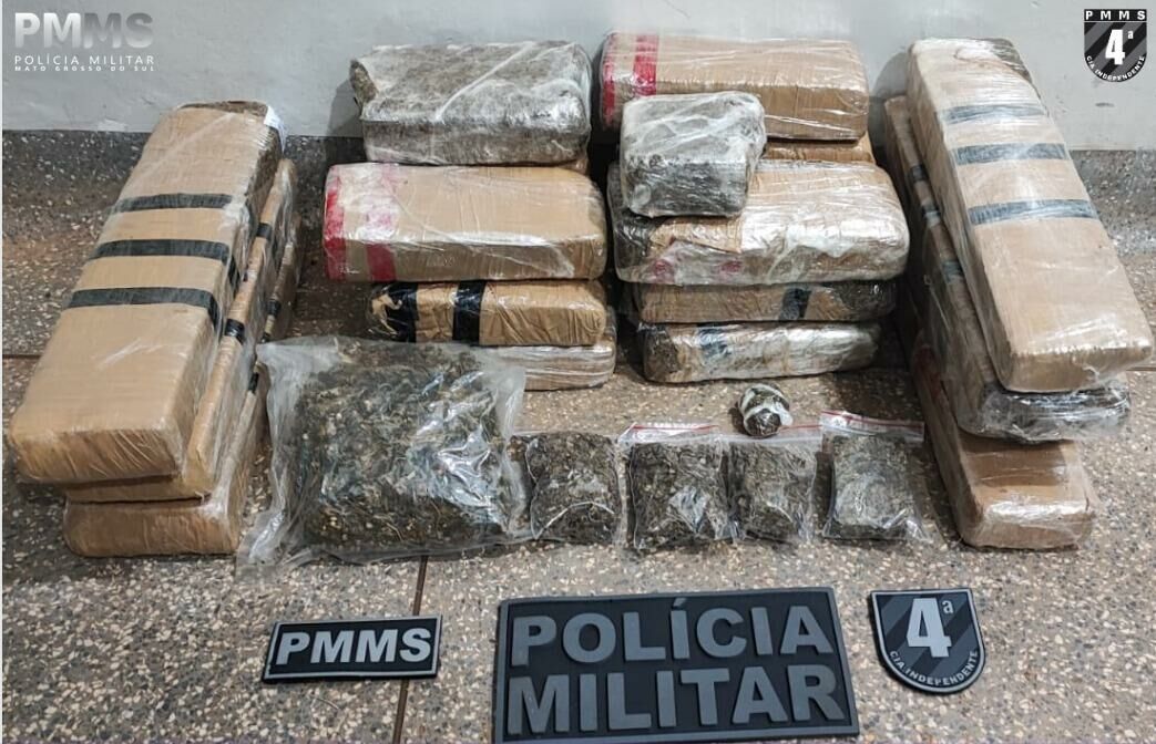 Imagem de compartilhamento para o artigo Passageiro de ônibus é preso com mais de 11 quilos de maconha em mala em Chapadão do Sul da MS Todo dia