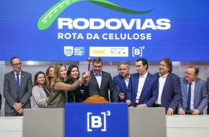 Imagem de compartilhamento para o artigo Consórcio K&G vence leilão da Rota da Celulose com pedágio 9% mais barato e R$ 10,1 bilhões em investimentos da MS Todo dia