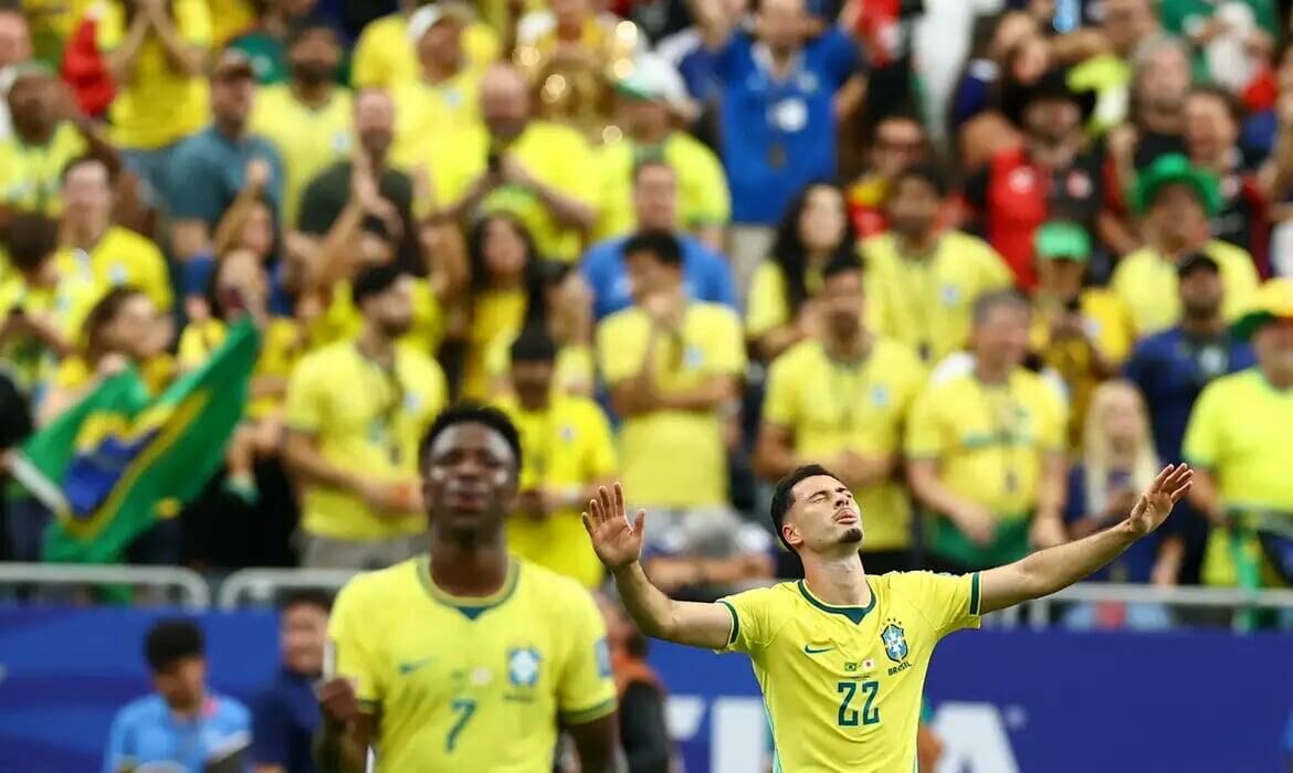 Imagem de compartilhamento para o artigo Brasil vence o Japão por 2 a 1 e garante vaga nas oitavas de final da Copa do Mundo da MS Todo dia